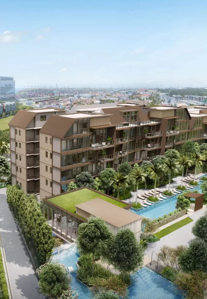 Facade of Terra Hill condo, this condo is developed by Hoi Hup Realty. Hoi Hup Realty is one of the developers of Pinery Residences.